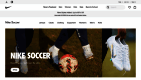What Nikefootball.com website looked like in 2022 (1 year ago)
