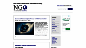 What Ngo-online.de website looked like in 2022 (1 year ago)