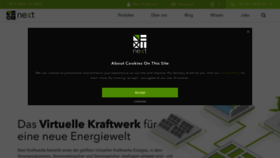 What Next-kraftwerke.de website looked like in 2022 (1 year ago)