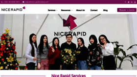 What Nicerapid.com website looked like in 2022 (1 year ago)