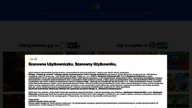 What Nasza-klasa.pl website looked like in 2022 (1 year ago)