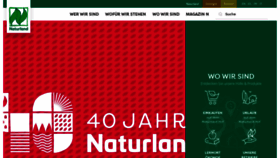 What Naturland.de website looked like in 2022 (1 year ago)