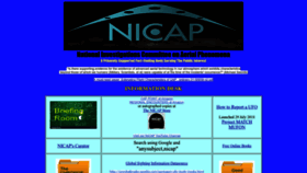 What Nicap.org website looked like in 2022 (1 year ago)