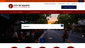 What Novato.org website looked like in 2022 (1 year ago)