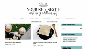 What Nourishandnestle.com website looked like in 2022 (1 year ago)