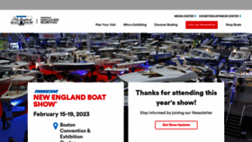 What Newenglandboatshow.com website looked like in 2022 (1 year ago)