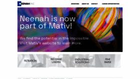What Neenah.com website looked like in 2022 (1 year ago)