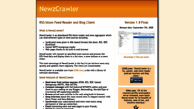What Newzcrawler.com website looked like in 2022 (1 year ago)