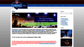 What Nflcombine.net website looked like in 2022 (1 year ago)