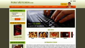 What Niruskitchen.com website looked like in 2022 (1 year ago)