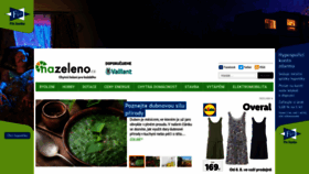 What Nazeleno.cz website looked like in 2022 (1 year ago)