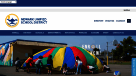 What Newarkunified.org website looked like in 2022 (1 year ago)
