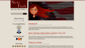 What Nickifaulk.com website looked like in 2022 (1 year ago)