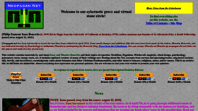 What Neopagan.net website looked like in 2022 (1 year ago)
