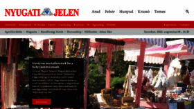 What Nyugatijelen.com website looked like in 2022 (1 year ago)
