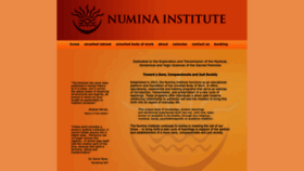 What Numinainstitute.com website looked like in 2022 (1 year ago)