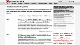 What Notebookcheck-tr.com website looked like in 2022 (3 years ago)