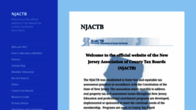What Njactb.org website looked like in 2022 (1 year ago)