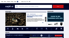 What Najdi.si website looked like in 2022 (1 year ago)