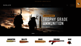What Nosler.com website looked like in 2022 (1 year ago)