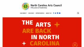 What Ncarts.org website looked like in 2022 (1 year ago)