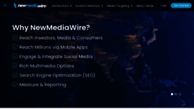 What Newmediawire.com website looked like in 2022 (1 year ago)