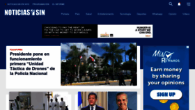 What Noticiassin.com website looked like in 2022 (1 year ago)