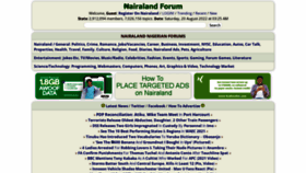 What Nairaland.com website looked like in 2022 (1 year ago)