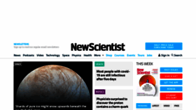 What Newscientist.com website looked like in 2022 (1 year ago)