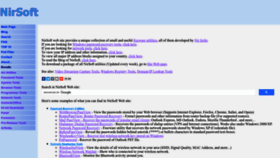 What Nirsoft.net website looked like in 2022 (4 years ago)