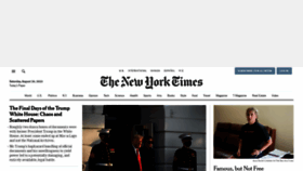 What Nytimes.com website looked like in 2022 (1 year ago)