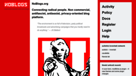 What Noblogs.org website looked like in 2022 (1 year ago)