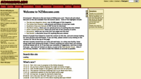 What Nzmeccano.com website looked like in 2022 (1 year ago)
