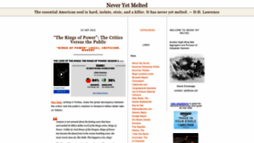 What Neveryetmelted.com website looked like in 2022 (1 year ago)