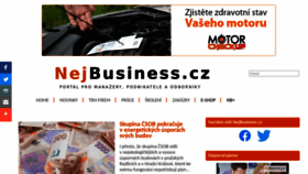 What Nejbusiness.cz website looked like in 2022 (1 year ago)