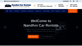 What Nandhnicarrentals.com website looked like in 2022 (1 year ago)