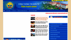 What Namdinh.gov.vn website looked like in 2022 (1 year ago)