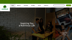 What Nutrifood.co.id website looked like in 2022 (1 year ago)