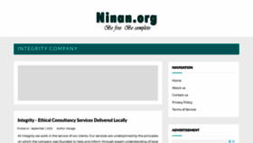 What Ninan.org website looked like in 2022 (1 year ago)