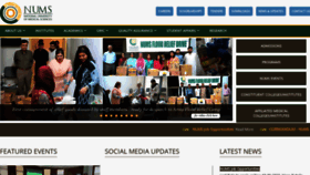 What Numspak.edu.pk website looked like in 2022 (1 year ago)