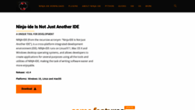 What Ninja-ide.org website looked like in 2022 (1 year ago)