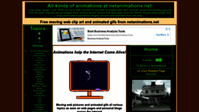 What Netanimations.net website looked like in 2022 (1 year ago)