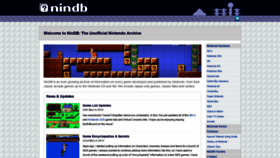 What Nindb.net website looked like in 2022 (1 year ago)