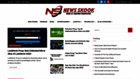 What Newsskook.com website looked like in 2022 (1 year ago)