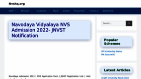 What Nvshq.org website looked like in 2022 (1 year ago)