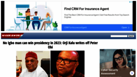 What Nigeriaworld.com website looked like in 2022 (1 year ago)