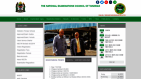 What Necta.go.tz website looked like in 2022 (1 year ago)