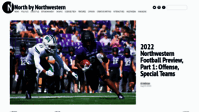 What Northbynorthwestern.com website looked like in 2022 (1 year ago)