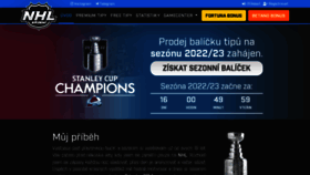 What Nhlsazeni.cz website looked like in 2022 (1 year ago)