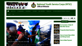 What Nysc.gov.ng website looked like in 2022 (1 year ago)